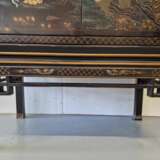 Oriental style cabinet Lacquered wood Asian Art Mid-20th century - photo 7