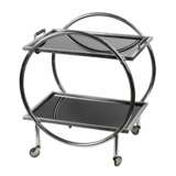 Original serving table in the Bauhaus style. 1920s Metal glass 20th century - photo 1