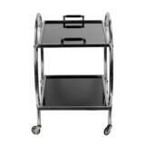 Original serving table in the Bauhaus style. 1920s Metal glass 20th century - photo 3
