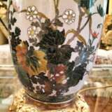 Pair of Japanese Large cloisonn&eacute; enamel Lamps 19th Century Bronze 19th century - photo 19