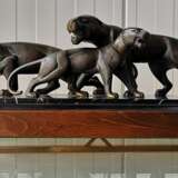 Bronze figure Family Bronze Early 20th century - photo 1
