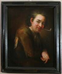 Giacomo Francesco Cipper (1664-1736) attribu&eacute;. Portrait D&rsquo;un Peintre. Autoportrait ?