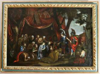 Ecole Napolitaine Du XVII&egrave; D&rsquo;apr&egrave;s Charles Lebrun, La Famille De Darius Devant Alexandre. 