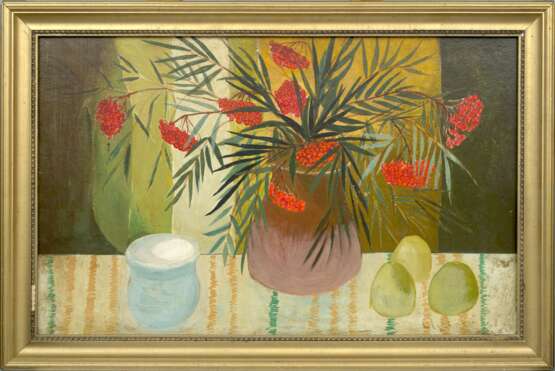 Still life with rowanberries Mid-20th century - photo 1