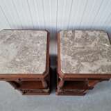 A pair of antique bedside tables Mahagoni 19th century - Foto 7