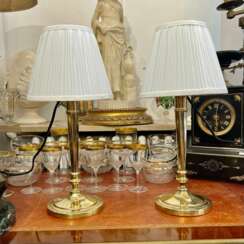 Early 19th Century Pair of Louis XVI Directoire Style Candlestick Lamps