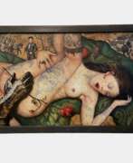 Catalogue des produits. Impression gicl&eacute;e surpeinte sur toile, Knights Dream, 2023. Par Kartashov Andrey, Russie, 21e si&egrave;cle. 1 des 15 tirages teint&eacute;s. 