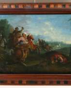 Catalogue des produits. Joseph Fran&ccedil;ois Parrocel (1704 ; 1781) Attribu&eacute;. Cavaliers turcs attaqu&eacute;s par des tigres