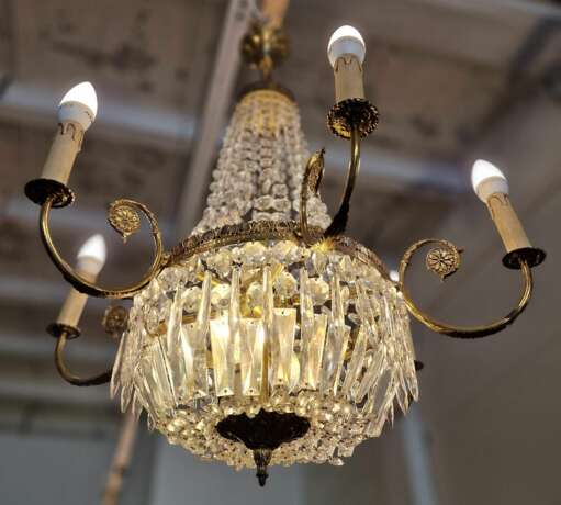 Luxurious chandelier. France.1960s Glas Mid-20th century - Foto 3