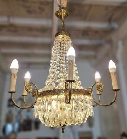 Luxurious chandelier. France.1960s Glas Mid-20th century - Foto 7