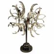 Big Mid-Century Modern Lamp in Chrome Metal and Glass, 1970s - Kauf mit einem Klick