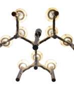 Übersicht. Space Age chromed metal chandelier by Gaetano Sciolari, mid-20th century