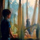 Window 1. oil on cardboard Zeitgenössischer Realismus Romantic Ukraine 2025 - Foto 2