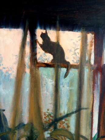 Window 1. oil on cardboard Zeitgenössischer Realismus Romantic Ukraine 2025 - Foto 3