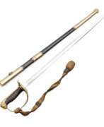 Leder. sabre suedois, marine, officier. 1876