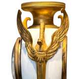 French Louis XVI Style biscuit and Gilt Bronze Mantel Clock 19t Century Bronze 19th century - Foto 4