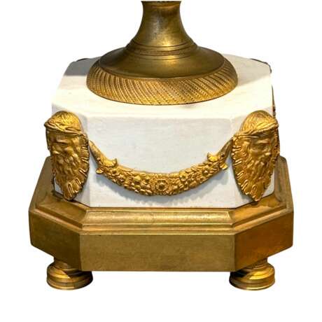 French Louis XVI Style biscuit and Gilt Bronze Mantel Clock 19t Century Bronze 19th century - Foto 13