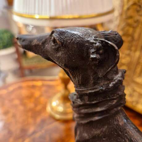 19th Century Statue of a Greyhound in Bronze in the Style of Pierre-Jules M&ecirc;ne Бронза 19th century г. - фото 12