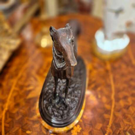 19th Century Statue of a Greyhound in Bronze in the Style of Pierre-Jules M&ecirc;ne Бронза 19th century г. - фото 14