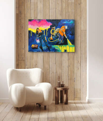 Северное сияние Leinwand auf dem Hilfsrahmen Acryl Sankt Petersburg 2025 - Foto 3
