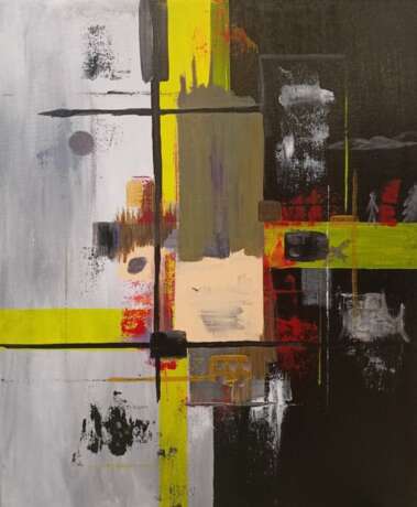 "Ghosts of the night city" Leinwand auf dem Hilfsrahmen Acryl Abstrakte Kunst Russland 2025 - Foto 1