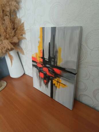 Gloomy urban labyrinths Acrylic Abstract art Russia 2025 - photo 3