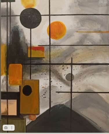 THE EXPLOSION OF PLANETS Acrylic Abstract art Russia 2025 - photo 1