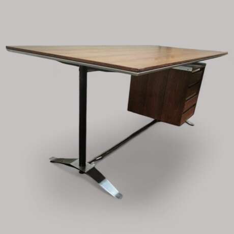 Modern Executive Desk by Alberto Rosselli and Gio Ponti for Arflex 20th Century Métal 20th century - photo 3