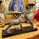 Dynamic Animal Sculpture of Goats in Bronze 20th Century Bronze Empire 20th century - Foto 11
