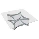 Mid-Century Modern Chrome and Lucite Coffee Table by Alessandro Albrizzi 1970 Métal 20th century - photo 1
