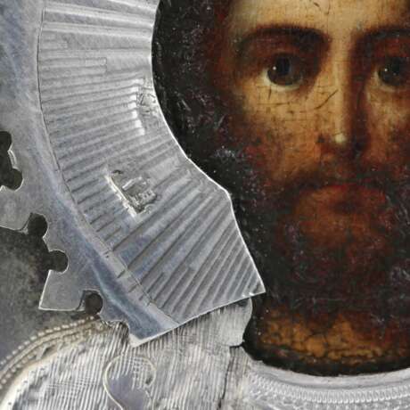 Icon of the Holy Blessed Prince Alexander Nevsky in a silver frame. The turn of the 19th-20th centuries. Silver 84 At the turn of 19th -20th century - photo 4