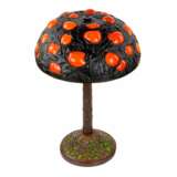 Tiffany style lamp. Orange tree . Copper Art Nouveau 20th century - photo 1