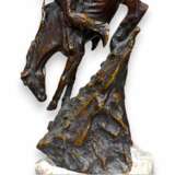 Frederic Remington Bronze Sculpture &ndash; &ldquo;The Mountain Man&rdquo; 20th Century Marble 20th century - photo 7