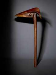 Rare Kanak kagu Wooden Bird Beak Puzzle, New Caledonia, 19th Century