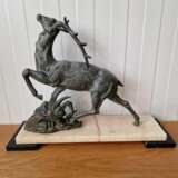 Art Deco figure Deer Marble 20th century - photo 2