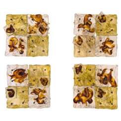 Toni Zuccheri for Venini &ndash; Set of `Cheerio` Patchwork Wall Lamps, 20th Century