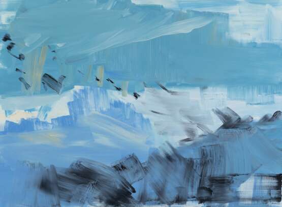 Vous &ecirc;tes un arbre un oiseau ou une montagne II Canvas oil 21th century - Foto 1