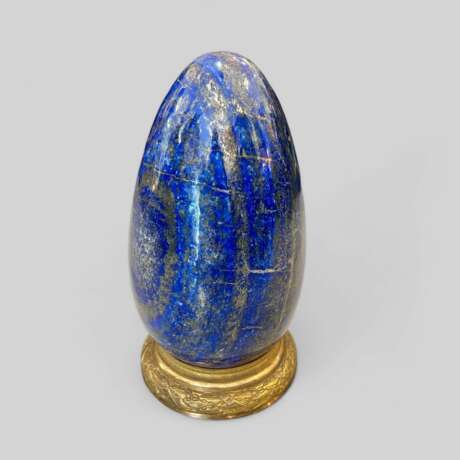Egg-Shaped Lapis Lazuli from Afghanistan Lapis lazuli 20th century - photo 10