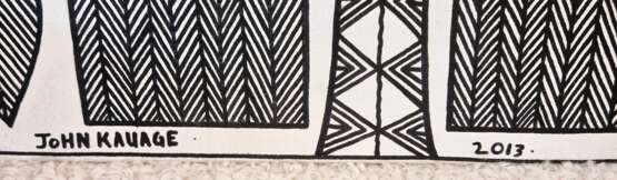 Birds of paradise John KAUAGE Acrylic on canvas Papua New Guinea 2013 Canvas 21th century - photo 2
