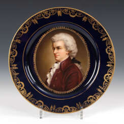 Porträtteller: Mozart.