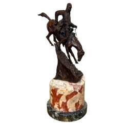 Frederic Remington Bronze Sculpture &ndash; &ldquo;The Mountain Man&rdquo;, 20th Century