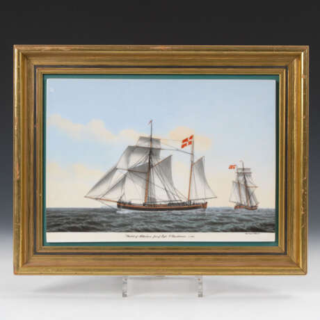 Porzellanbild: Segelschiffe, BING & GRÖ - Foto 1