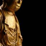 Lackvergoldete Skulptur des Buddha Shakyamuni - Foto 2