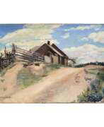 Product catalog. Painting Rural area. Sergei Arsenievich Vinogradov (1869-1938). 