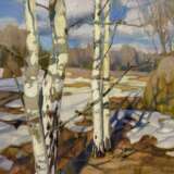 Birches Canvas oil 21th century - photo 1