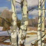 Birches Canvas oil 21th century - photo 3