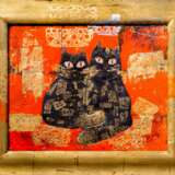 Cats love Enamels on copper 21th century - photo 1