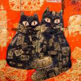 Cats love Enamels on copper 21th century - photo 2