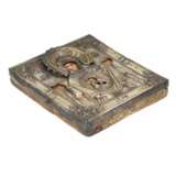 Novgorod Icon of the Mother of God The Sign in a Silver Frame. Russia. 19th Century - photo 2