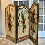 18th Century French Antique Paravent Screen with Three Leaves Lacquered wood Louis XIV - Regency 18th century - photo 7